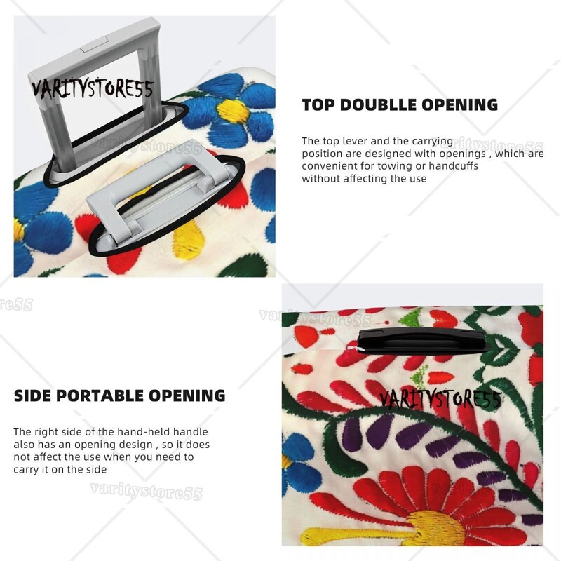 Huse pentru valiză cu flori mexicane personalizate