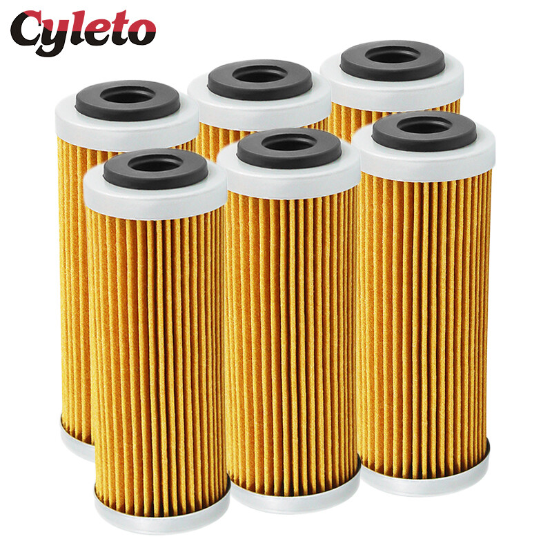 4/6 buc. Filtru de ulei Cyleto pentru motocicleta KTM SX SXF SXS EXC EXC-F EXC-R XCF XCF-W XCW SMR 250 350 400 450 505 530 2007-2020