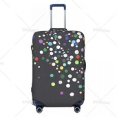 Husă pentru bagaje lavabilă cu imprimare cu puncte - Protector pentru valiză la modă, potrivit pentru bagaje de 18-22 inchi