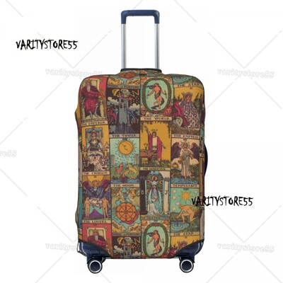 Personalizat Halloween Vrăjitoare Crow Moon Husă pentru bagaje de călătorie Lavabilă pentru valiză Protector pentru 18-32 inch