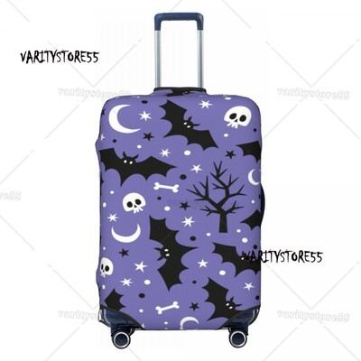 Personalizat Halloween Vrăjitoare Crow Moon Husă pentru bagaje de călătorie Lavabilă pentru valiză Protector pentru 18-32 inch