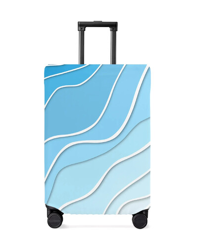 Bež gradijent, moderna geometrijska apstrakcija, navlaka za prtljagu, rastezljiva navlaka za prašinu za putnu torbicu od 18-32 inča