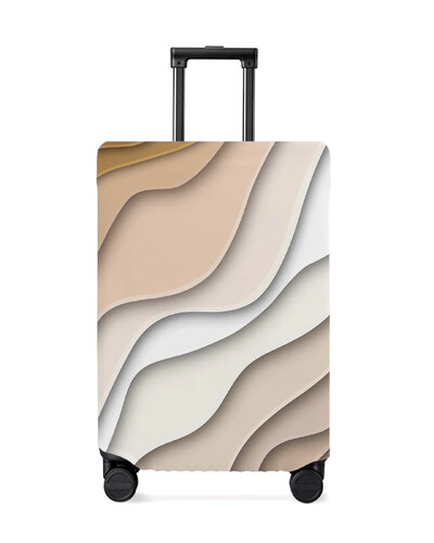 Bež gradijent, moderna geometrijska apstrakcija, navlaka za prtljagu, rastezljiva navlaka za prašinu za putnu torbicu od 18-32 inča