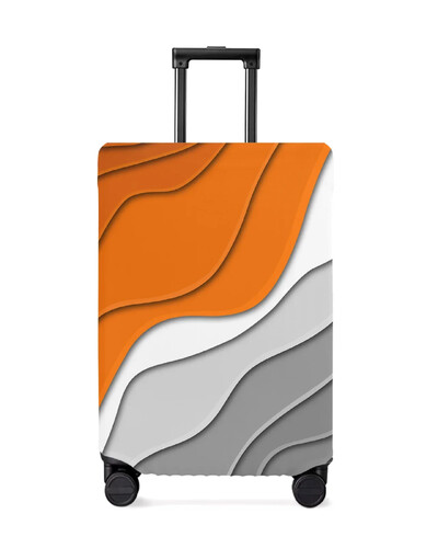 Bež gradijent, moderna geometrijska apstrakcija, navlaka za prtljagu, rastezljiva navlaka za prašinu za putnu torbicu od 18-32 inča