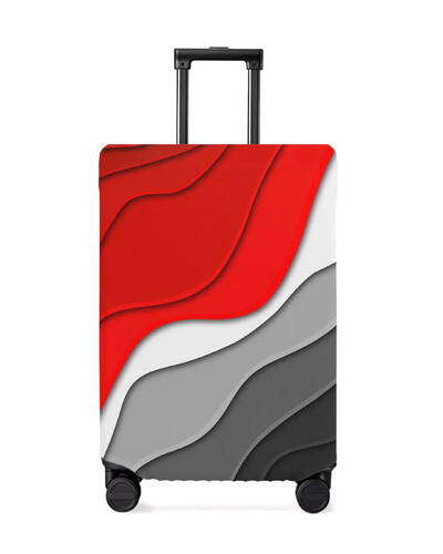 Bež gradijent, moderna geometrijska apstrakcija, navlaka za prtljagu, rastezljiva navlaka za prašinu za putnu torbicu od 18-32 inča