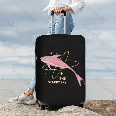 Balena Lună Cer înstelat Pictură imprimată Îngroșare Husă pentru bagaje Elasticitate Cărucior husă de praf Valisă Protecție Valisă