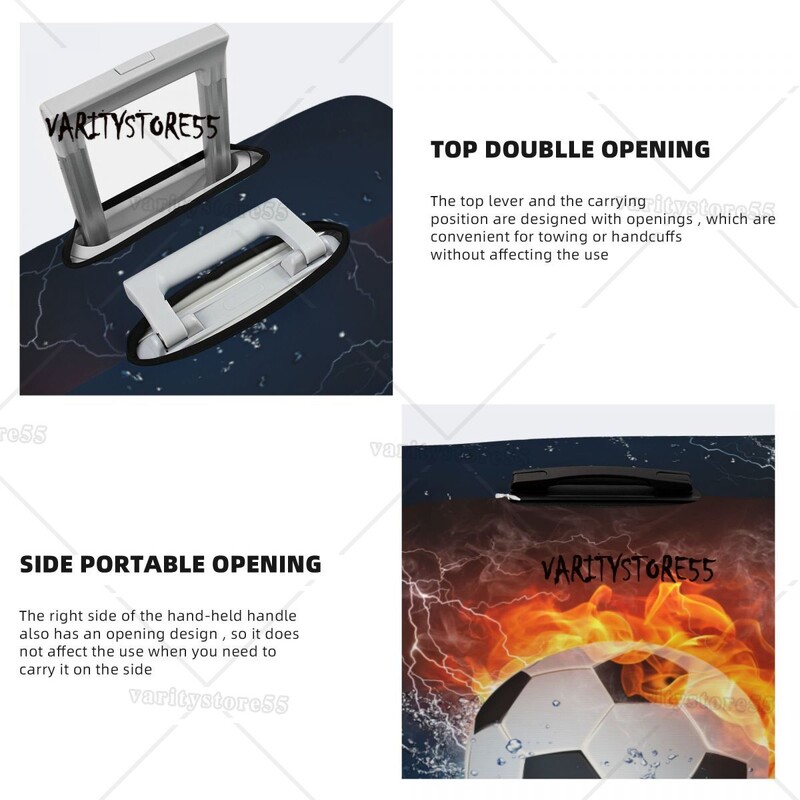 Prilagođeni Nogomet u vatri i vodi Zaštitna navlaka za prtljagu Slatke navlake za putne putne kovčege za nogomet od 18-32 inča