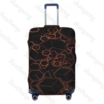 Poligoane geometrice Îngroșare husă pentru bagaje Elasticitate cărucior husă de praf Husă de protecție pentru valiză Accesorii pentru carcasă