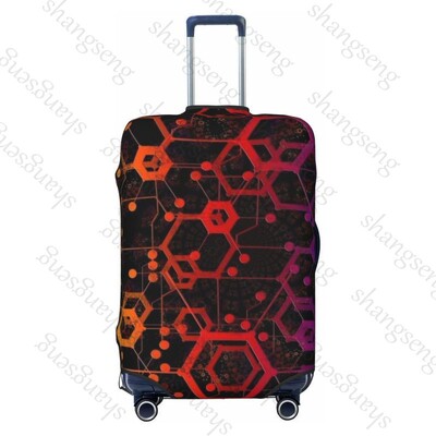 Poligoane geometrice Îngroșare husă pentru bagaje Elasticitate cărucior husă de praf Husă de protecție pentru valiză Accesorii pentru carcasă