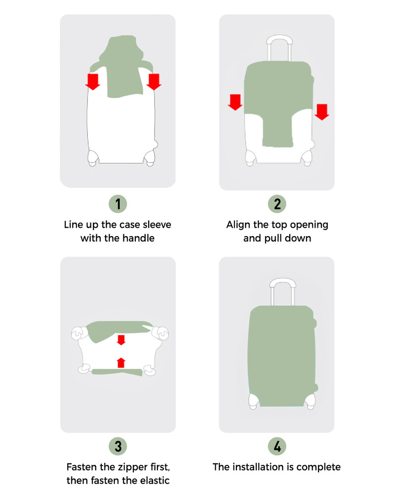 Japāna Mount Fuji Cherry Blossom ceļojumu bagāžas pārsegs Elastīgs bagāžas pārsegs čemodāna futrālis putekļu pārsegs ceļojumu piederumi