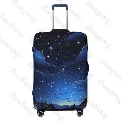 Cer de noapte înstelat Îngroșați Husa pentru bagaje Elasticitate Cărucior husă de praf Protecție valiză Accesorii pentru carcasă