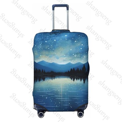 Cer de noapte înstelat Îngroșați Husa pentru bagaje Elasticitate Cărucior husă de praf Protecție valiză Accesorii pentru carcasă