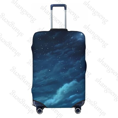 Cer de noapte înstelat Îngroșați Husa pentru bagaje Elasticitate Cărucior husă de praf Protecție valiză Accesorii pentru carcasă