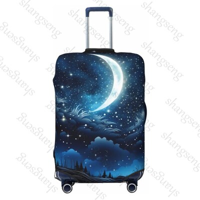 Cer de noapte înstelat Îngroșați Husa pentru bagaje Elasticitate Cărucior husă de praf Protecție valiză Accesorii pentru carcasă