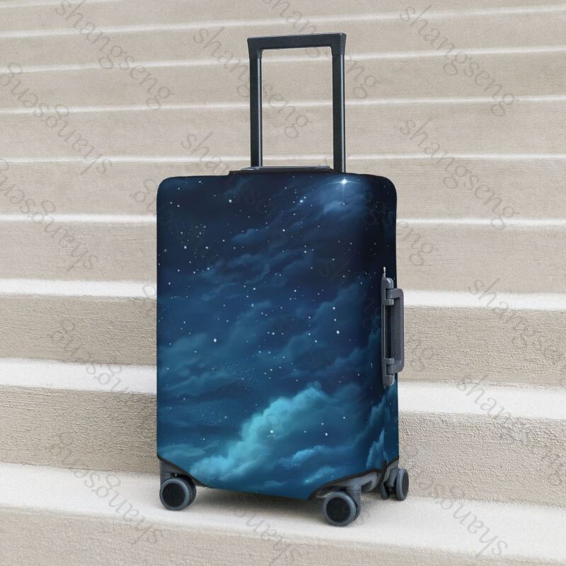Cer de noapte înstelat Îngroșați Husa pentru bagaje Elasticitate Cărucior husă de praf Protecție valiză Accesorii pentru carcasă