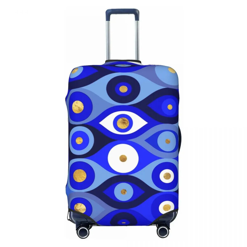 Evil Eye Blues Husa Valisa Greaca Matiasma Protector Practic pentru Excursie Croaziera Accesorii Bagaje Vacanta