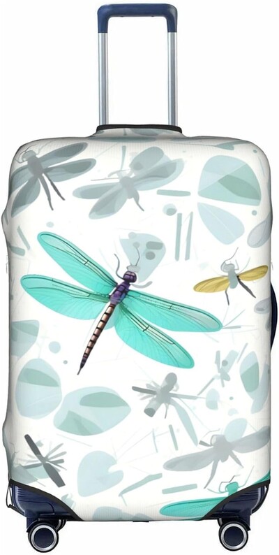 Ziedu spāres kofera pārsegs, netīrumiem necaurlaidīgs bagāžas aizsarguzmava Ceļojumu bagāžas lidostas čemodānu pārsegi der 18-32 collām