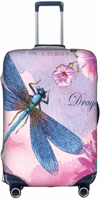 Ziedu spāres kofera pārsegs, netīrumiem necaurlaidīgs bagāžas aizsarguzmava Ceļojumu bagāžas lidostas čemodānu pārsegi der 18-32 collām