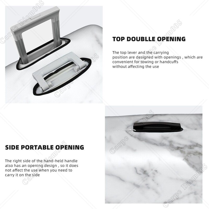 Ziedu spāres kofera pārsegs, netīrumiem necaurlaidīgs bagāžas aizsarguzmava Ceļojumu bagāžas lidostas čemodānu pārsegi der 18-32 collām