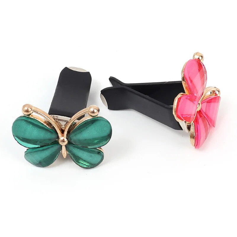 Krāsains Butterfly Car Gaisa Kondicionieris Spraudnis Tauriņu Dekora Ornaments Gaisa Izplūdes Saspraudes Dekorācijas Automašīnas Ornamentu Piederumi