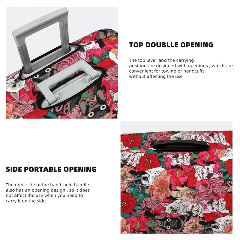 Navlaka za kovčeg francuskog buldoga, životinje, rastezljiva putna zaštita, pribor za prtljagu, praznična