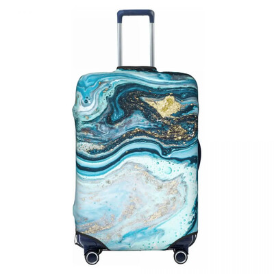 Husă de bagaje cu model de marmură cu textura abstractă violet de lux Husă de protecție pentru valiză drăguță costum pentru 18-32 inch