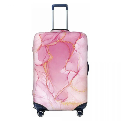 Husă de bagaje cu model de marmură cu textura abstractă violet de lux Husă de protecție pentru valiză drăguță costum pentru 18-32 inch