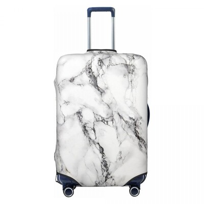 Textura marmură gri personalizată, model abstract, husă pentru bagaje, grafică geometrică, huse de protecție pentru valiză de călătorie, pentru 18-32 inch