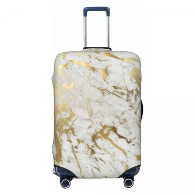 Textura marmură gri personalizată, model abstract, husă pentru bagaje, grafică geometrică, huse de protecție pentru valiză de călătorie, pentru 18-32 inch