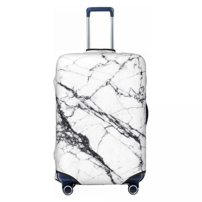 Textura marmură gri personalizată, model abstract, husă pentru bagaje, grafică geometrică, huse de protecție pentru valiză de călătorie, pentru 18-32 inch