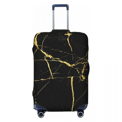 Textura marmură gri personalizată, model abstract, husă pentru bagaje, grafică geometrică, huse de protecție pentru valiză de călătorie, pentru 18-32 inch