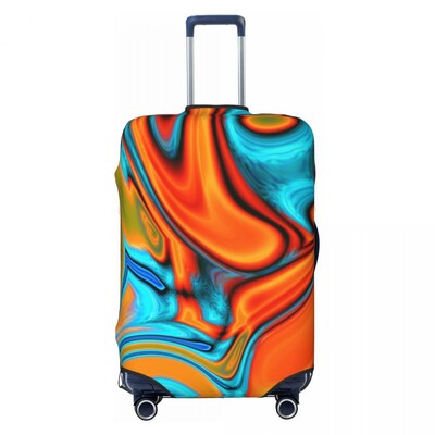 Textura marmură gri personalizată, model abstract, husă pentru bagaje, grafică geometrică, huse de protecție pentru valiză de călătorie, pentru 18-32 inch