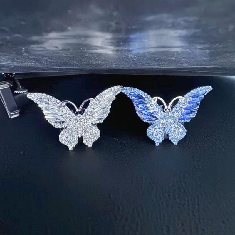 Otvor za izlaz zraka u automobilu Aromaterapijska kopča Svjetlucavi kristalni leptir Parfem Osvježivač zraka kopče Miris Aroma Dodaci za interijer automobila