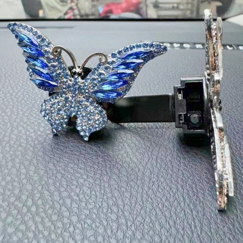 Otvor za izlaz zraka u automobilu Aromaterapijska kopča Svjetlucavi kristalni leptir Parfem Osvježivač zraka kopče Miris Aroma Dodaci za interijer automobila