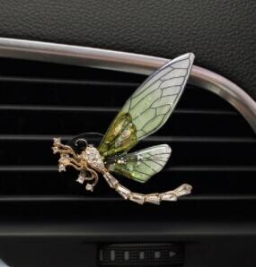 Clip de parfum pentru mașină Fluture Formă de libelulă Strass strălucitor Odorizant de odorizare pentru mașină
