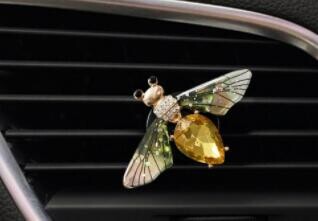 Clip de parfum pentru mașină Fluture Formă de libelulă Strass strălucitor Odorizant de odorizare pentru mașină