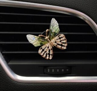 Clip de parfum pentru mașină Fluture Formă de libelulă Strass strălucitor Odorizant de odorizare pentru mașină
