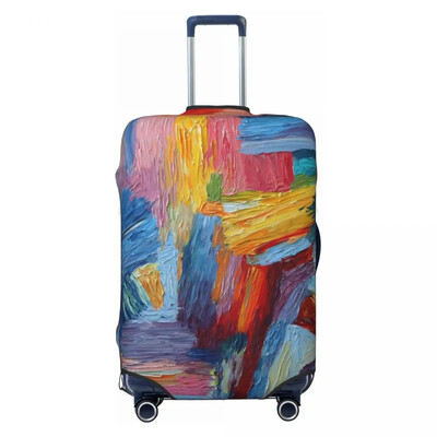 Apstraktna boja Kist Navlaka za kovčeg Blagdanska Crvena Plava Žuta Korisni pribor za prtljagu Poslovna zaštita