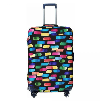 Apstraktna boja Kist Navlaka za kovčeg Blagdanska Crvena Plava Žuta Korisni pribor za prtljagu Poslovna zaštita