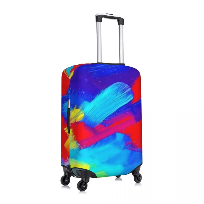 Apstraktna boja Kist Navlaka za kovčeg Blagdanska Crvena Plava Žuta Korisni pribor za prtljagu Poslovna zaštita