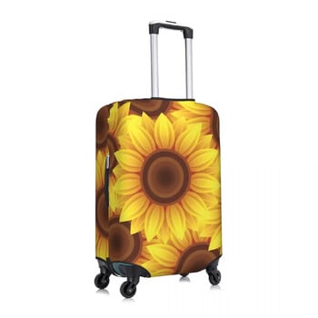 Κάλυμμα βαλίτσας εκτύπωσης Sunflower Yellow Flowers Business Holiday Πρακτική προστασία αξεσουάρ αποσκευών