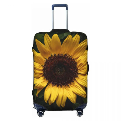 Husa Valisa Print Floarea Soarelui Flori Galbene Vacanta Afaceri Accesorii Bagaje Practice Protectie