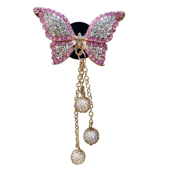 1 τμχ Shiny Luxury Rhinestone Butterfly Design Αποσμητικό αυτοκινήτου Έξοδος αέρα αυτοκινήτου Αρωματοθεραπεία Κλιπ Διαχύτης Εσωτερική Διακόσμηση αυτοκινήτου