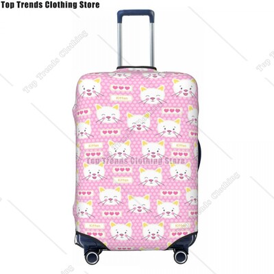 Husă personalizată pentru bagaje de călătorie pisică neagră, rezistentă la praf