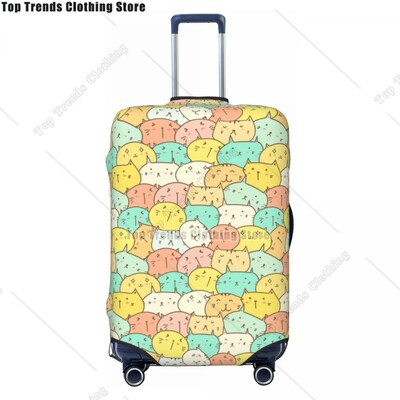 Husă personalizată pentru bagaje de călătorie pisică neagră, rezistentă la praf