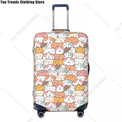 Husă personalizată pentru bagaje de călătorie pisică neagră, rezistentă la praf