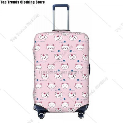 Husă personalizată pentru bagaje de călătorie pisică neagră, rezistentă la praf