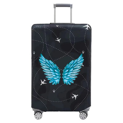 Husă pentru bagaje Huse de protecție pentru valiză Seria pene de imprimare Bagaj de 18-32 inchi Lavabil Preveni zgârieturile Accesorii de călătorie