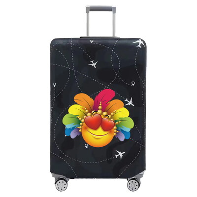 Husă pentru bagaje Huse de protecție pentru valiză Seria pene de imprimare Bagaj de 18-32 inchi Lavabil Preveni zgârieturile Accesorii de călătorie