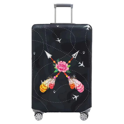 Husă pentru bagaje Huse de protecție pentru valiză Seria pene de imprimare Bagaj de 18-32 inchi Lavabil Preveni zgârieturile Accesorii de călătorie